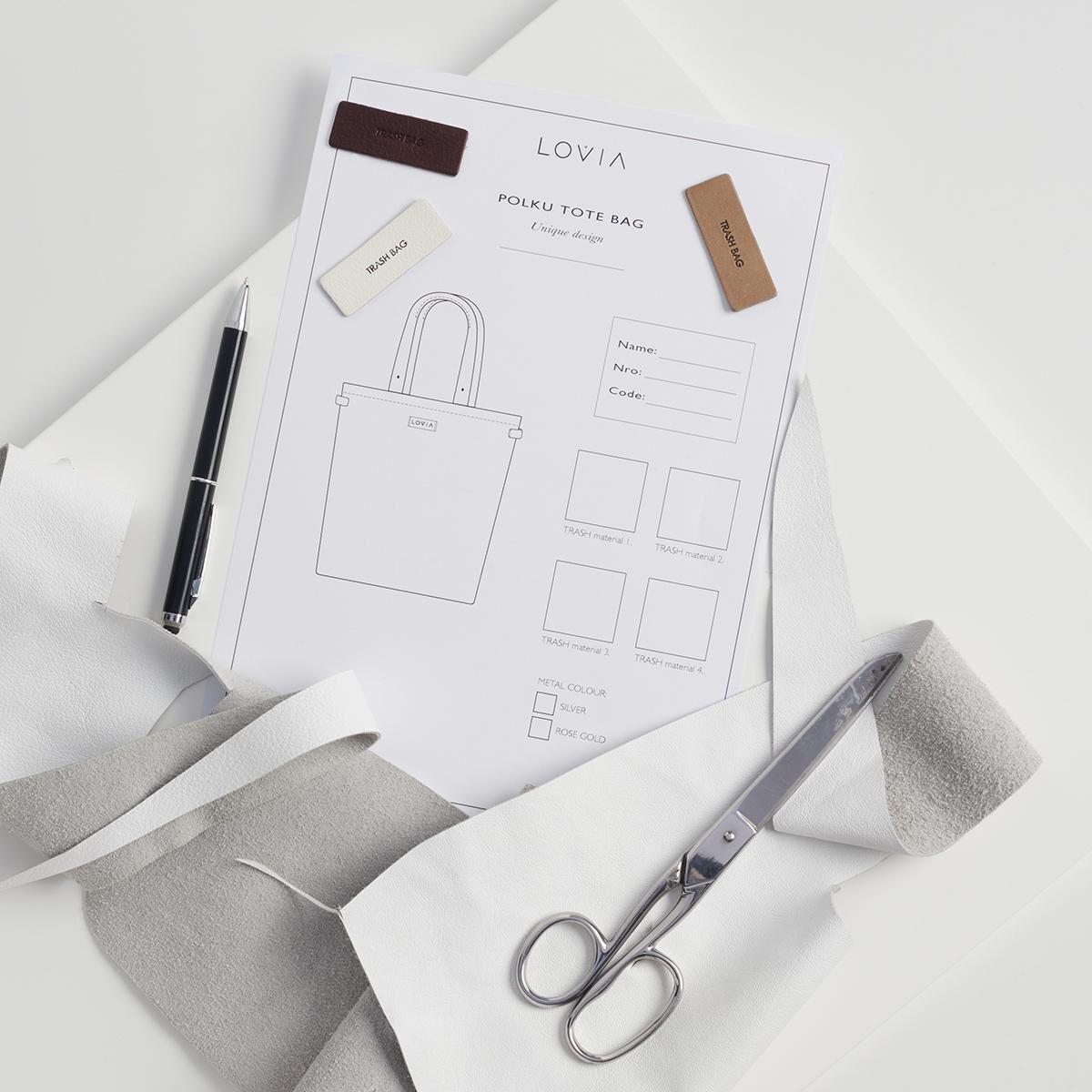 Lovia - Unique Sketch Polku Tote